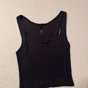 SKIMS Charcoal Ribbed Tank Top